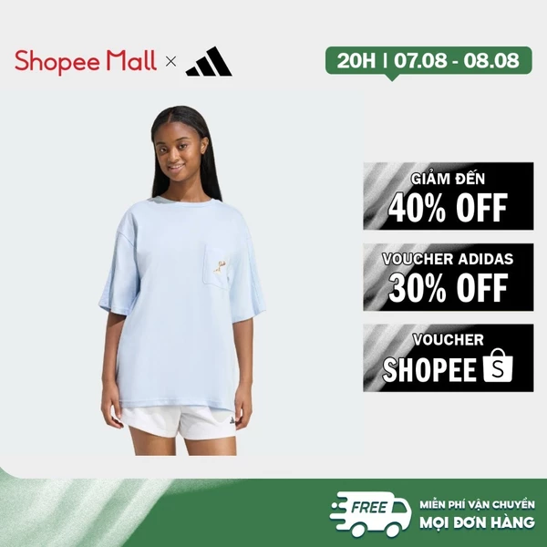 [Duy nhất 8.8 - VOUCHER 30%]adidas Phong cách sống ÁO THUN GRAPHIC SUMMER DRINK 2 Nữ Màu xanh da trời KB7187