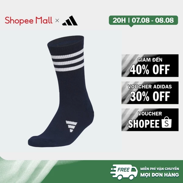 [Duy nhất 8.8 - VOUCHER 30%]adidas Đánh gôn Tất Cổ Cao 3 Sọc Nữ Màu xanh da trời JG3918