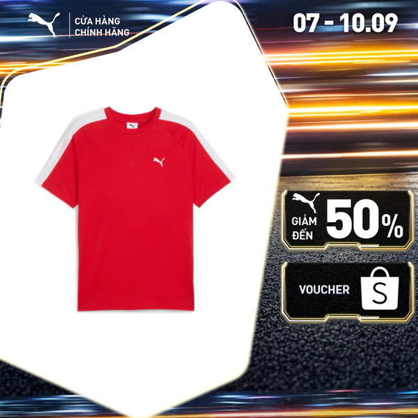 Áo Thun Thời Trang PUMA Nam T7 Tee For All Time Red Màu Đỏ