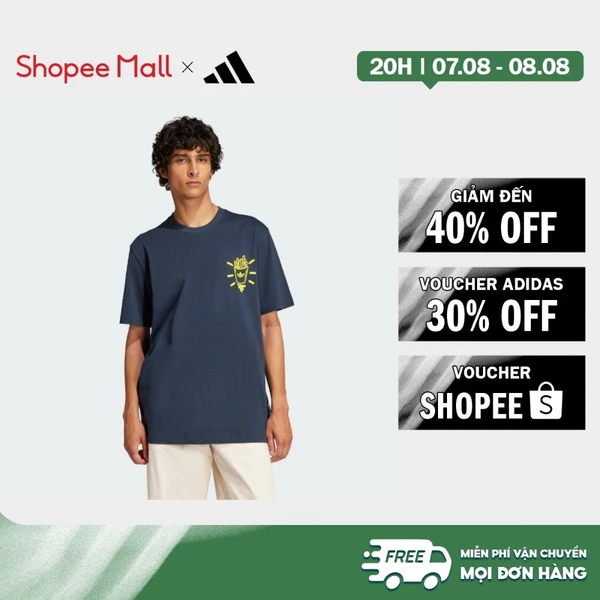 [Duy nhất 8.8 - VOUCHER 30%]adidas Phong cách sống Áo Thun adidas Originals Nam Màu xanh da trời JP4500
