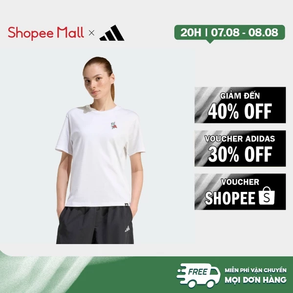 [Duy nhất 8.8 - VOUCHER 30%]adidas Lifestyle FOOD REGULAR GRAPHIC T-SHIRT Women White KA5076
