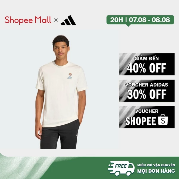[Duy nhất 8.8 - VOUCHER 30%]adidas Lifestyle EARTH DAY BASKETBALL GRAPHIC T-SHIRT Men White KB4908