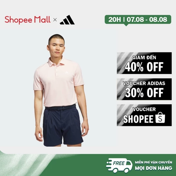 [Duy nhất 8.8 - VOUCHER 30%]adidas Đánh gôn ÁO POLO TRƠN PERFORMANCE Nam Hồng KB6791