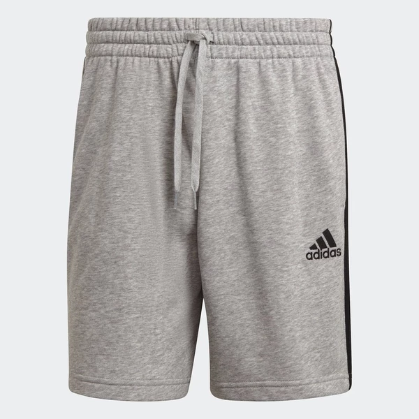 adidas Lifestyle Essentials French Terry 3-Stripes Shorts Men Grey GK9599