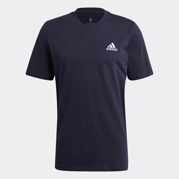 adidas Phong cách sống Áo Thun Thêu Logo Nhỏ Essentials Nam Màu xanh da trời GK9649