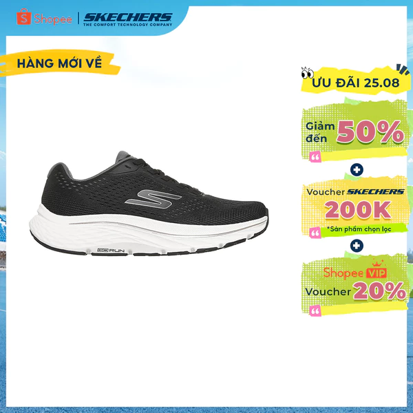 Giày Thể Thao Nữ Skechers GOrun Consistent 3 Chạy Bộ Tập luyện - 129052W-BLK Air-Cooled Goga Mat