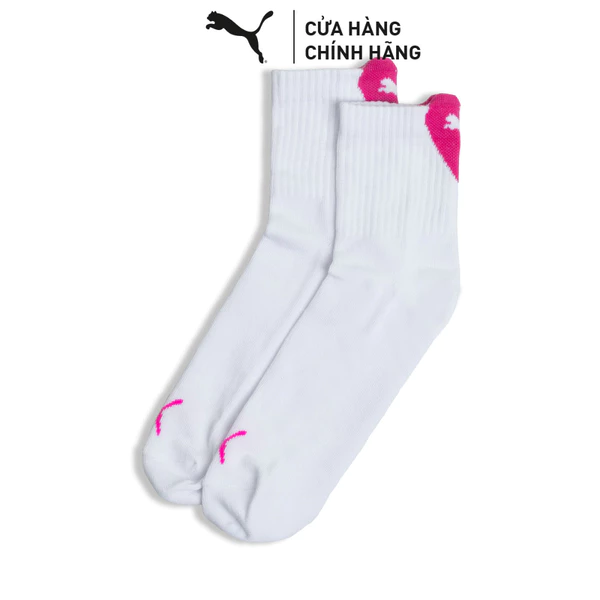 Vớ Thể Thao PUMA Nữ W Heart Short Sock 1P white / pink Màu Trắng