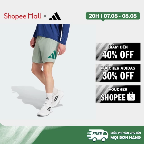 [Duy nhất 8.8 - VOUCHER 30%]adidas Gym & Training Quần Short Tập Luyện Train Essentials Có Logo Nam màu xanh lá JD4872