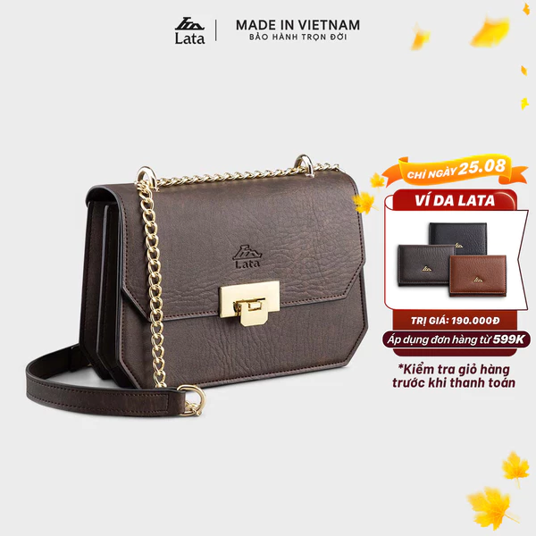 Túi Lata (Thời trang nữ đi chơi size 18 - Túi đeo chéo da HN94)
