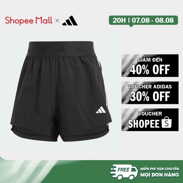 [Duy nhất 8.8 - VOUCHER 30%]adidas Gym & Training Quần Short Dệt Thoi Hyperglam Nữ Đen IT4665