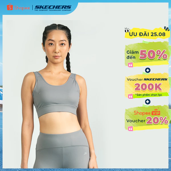 Áo Bra Thể Thao Nữ Skechers Running Performance Sports Bra - SP325W505-042Z