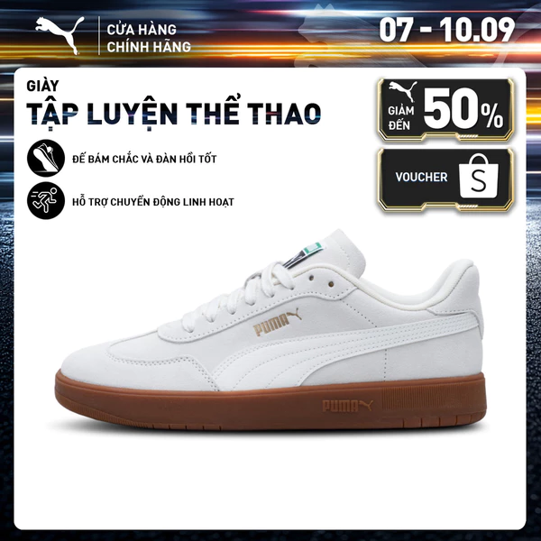 Giày Thể Thao PUMA Unisex Ascenso Suede Warm White-Gold Màu Trắng