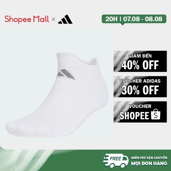 [Duy nhất 8.8 - VOUCHER 30%]adidas Quần vợt BỘ 1 ĐÔI TẤT TENNIS CỔ THẤP LÓT ĐỆM Unisex trắng IA7541