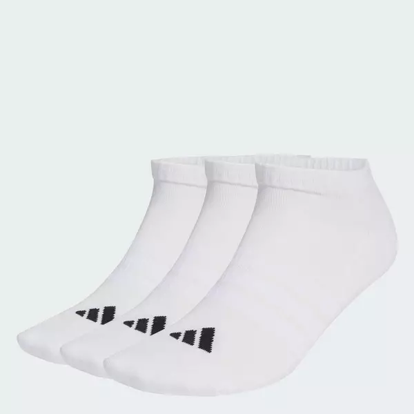 adidas Phong cách sống Bộ 3 Đôi Tất Cổ Thấp Lót Đệm adidas Essentials Unisex trắng JZ0535