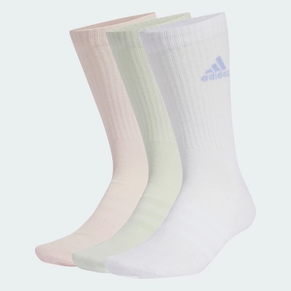 adidas Phong cách sống Bộ 3 Đôi Tất Cao Cổ Có Đệm Unisex trắng IZ0161