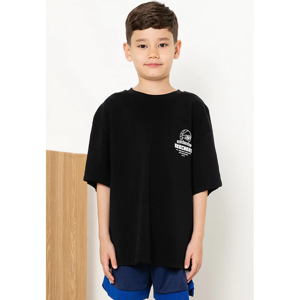 Áo Thun Tay Ngắn Bé Trai Skechers Basketball Culture Short Sleeve Tee-P225B084-0018 Online Sale