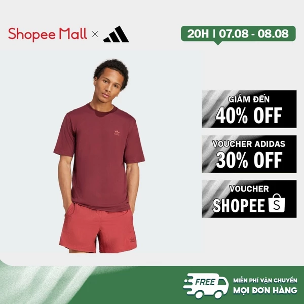 [Duy nhất 8.8 - VOUCHER 30%]adidas Lifestyle Trefoil Essentials Tee Men Burgundy JC9992