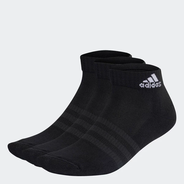 adidas Phong cách sống & Bóng rổ Bộ 3 Đôi Tất Cổ Chân Có Đệm Sportswear Unisex Đen IC1277