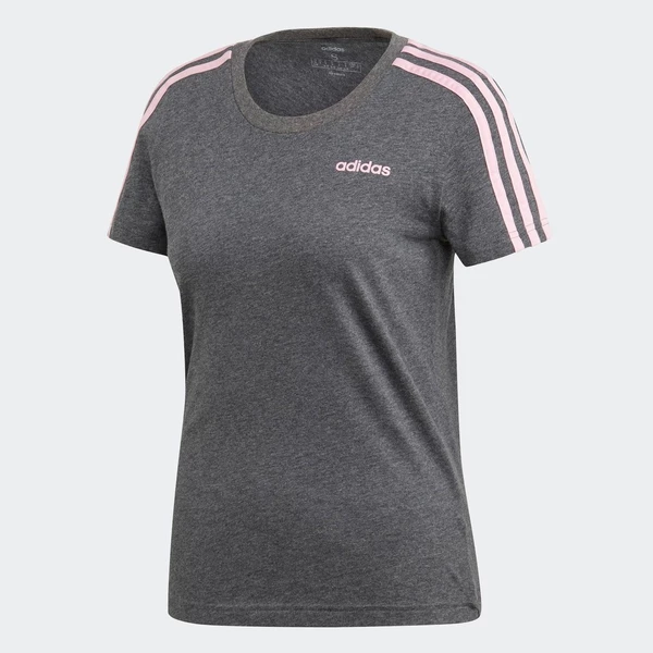 adidas Phong cách sống Áo Thun 3 Sọc Essentials Nữ Xám DU0632