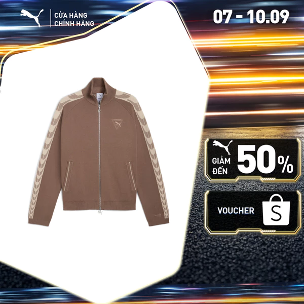 Áo Khoác Thời Trang PUMA Nam x REPRESENT T7 Jacket Pine Bark Màu Nâu