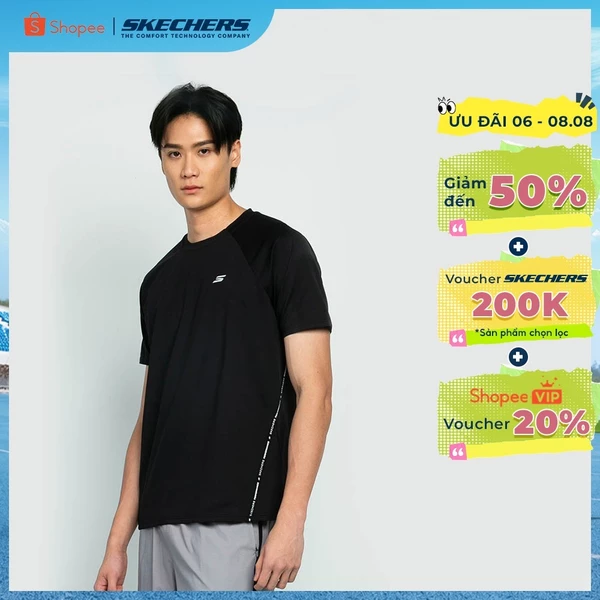 Áo Thun Tay Ngắn Nam Skechers Running Performance Short Sleeve Tee - SP325M276-0018 Online Sale