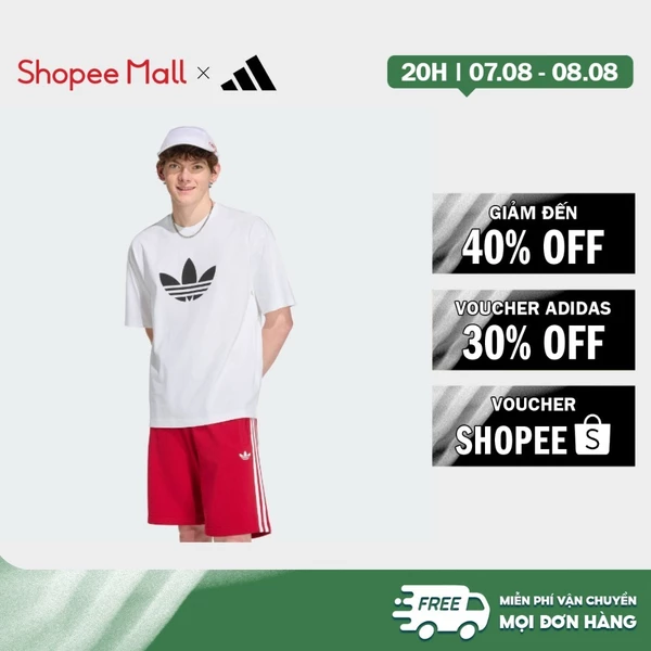 [Duy nhất 8.8 - VOUCHER 30%]adidas Phong cách sống ÁO THUN ADICOLOR TREFOIL Nam trắng IB6940