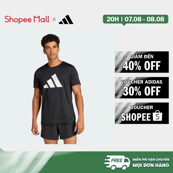 [Duy nhất 8.8 - VOUCHER 30%]adidas Chạy Áo Thun Run It Nam Đen IL7235