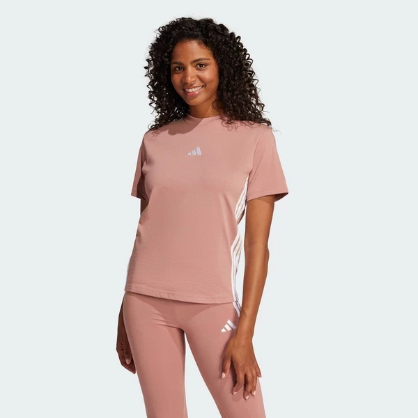 adidas Lifestyle Essentials 3-Stripes Cotton Tee Women Pink JE1231