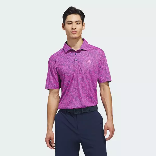 adidas Đánh gôn ÁO POLO ULTIMATE365 FEATHER PRINT Nam Hồng KR9526