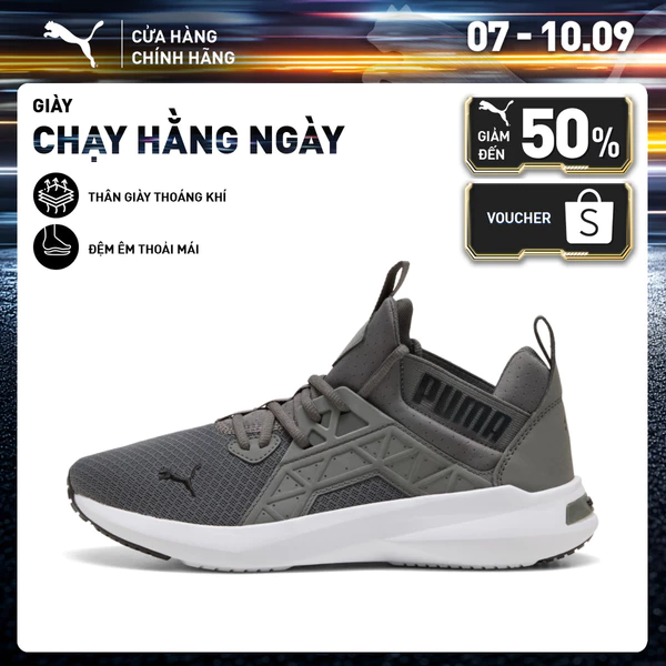 Giày Chạy Bộ PUMA Nam Softride Enzo NXT Cool Dark Gray-Black Màu Xám