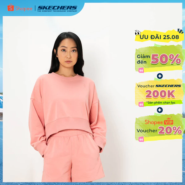 Sweater Nữ Skechers Basketball Culture Sweater - SL325W420-00XC Online Sale