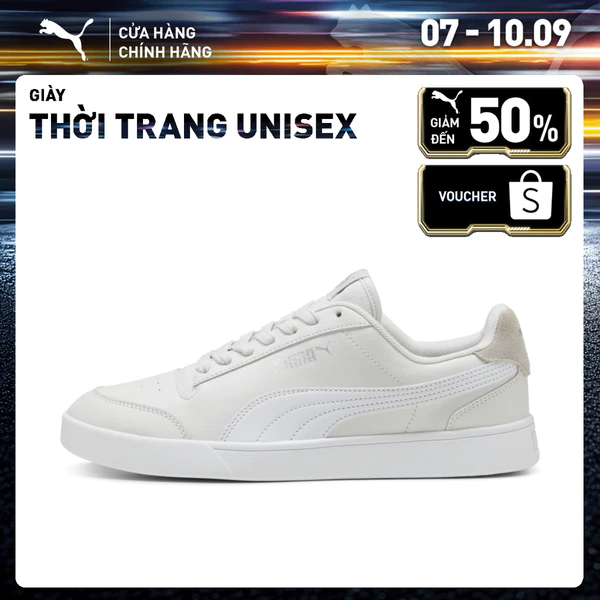 Giày Thời Trang PUMA Unisex Shuffle Feather Gray-White-Silver Màu Xám