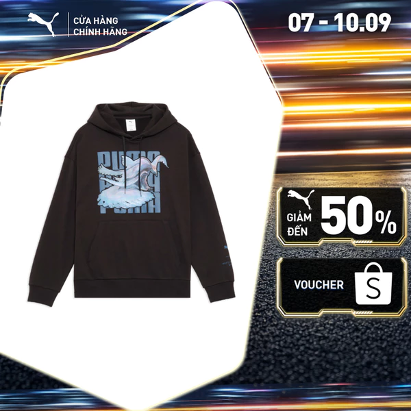 Áo Hoodie Thời Trang PUMA Unisex X MONSTER HUNTER Black Màu Đen