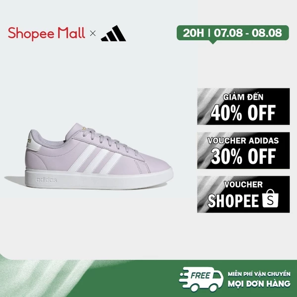 [Duy nhất 8.8 - VOUCHER 30%]adidas Phong cách sống GIÀY GRAND COURT 2.0 Nữ Màu tím ID4478