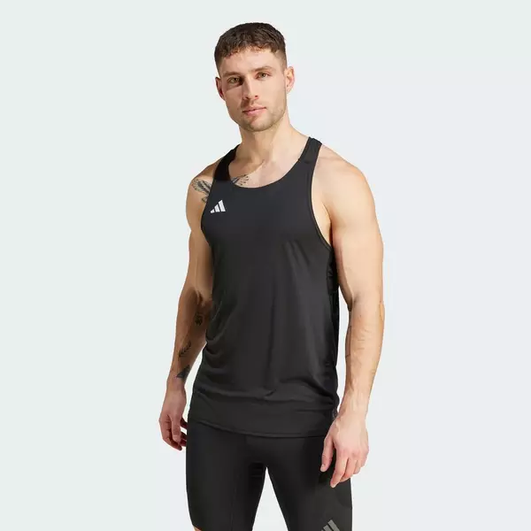 adidas Chạy Áo Singlet Chạy Bộ Adizero Essentials Nam Đen IM8586