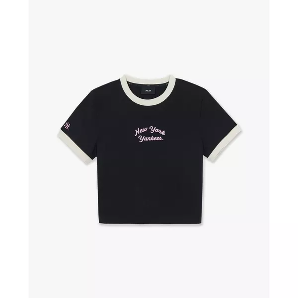 MLB - Áo croptop nữ tay ngắn Sportive Lettering_3FTSV0164-50BKS