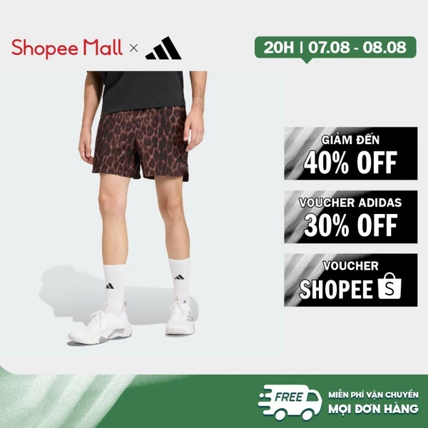 [Duy nhất 8.8 - VOUCHER 30%]adidas Gym & Training Quần Short D4T PrimeLift Aop Nam nâu KF0954