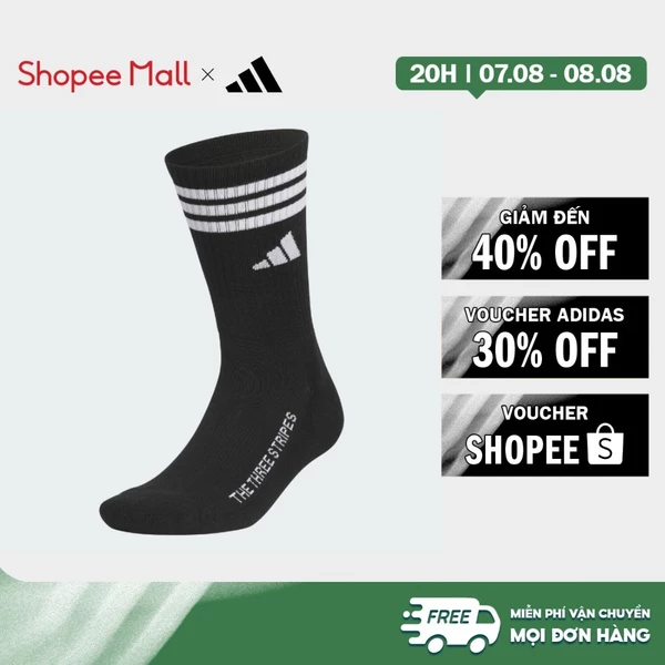 [Duy nhất 8.8 - VOUCHER 30%]adidas Đánh gôn Đôi Tất Cổ Trung Kèm Hộp Unisex Đen JF4652