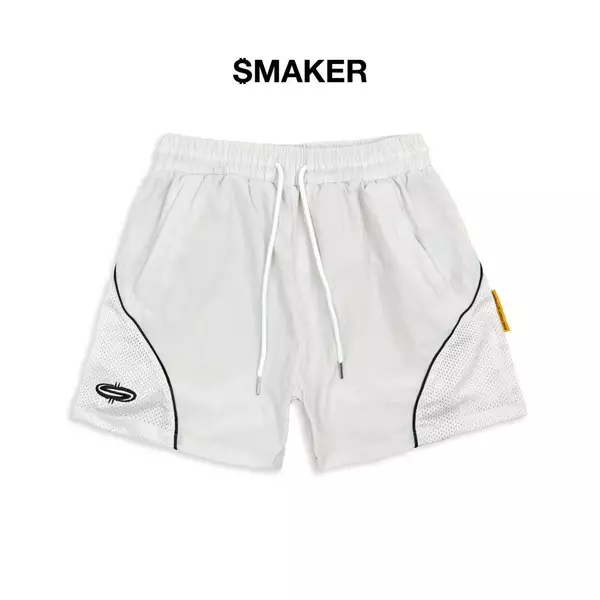 [SMAKER] Quần đùi ngắn vải dù cơ bản - LOGO MESH NYLON SHORTS