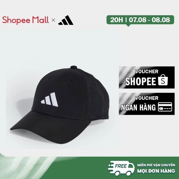 adidas Phong cách sống Mũ Bóng Chày Thêu Logo Mới Unisex Đen JN6589