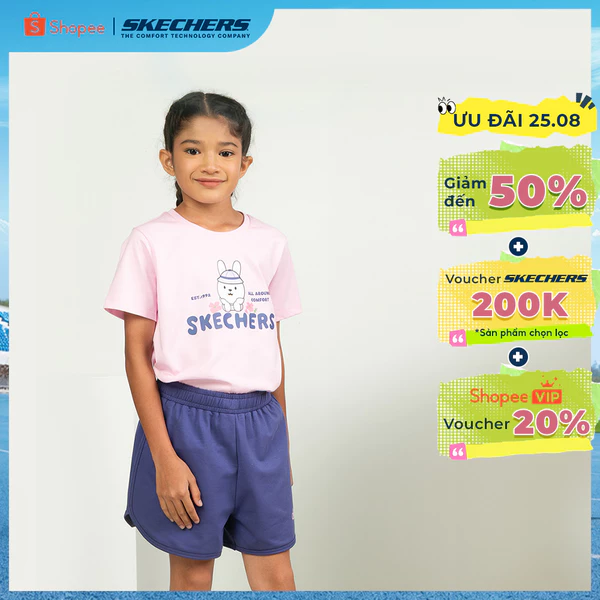 2 In 1 Knit Set Bé Gái Skechers Urban Outdoor 2 In 1 Knit Set - SL325G275-04VJ Online Sale