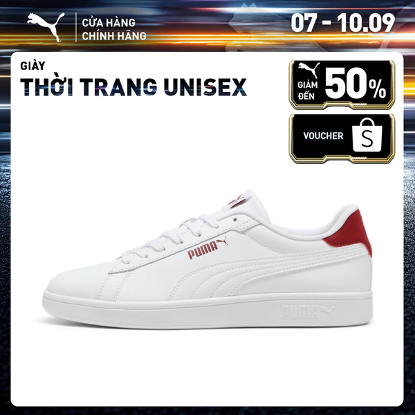 Giày thời trang PUMA Unisex Smash 3.0 L Màu Trắng