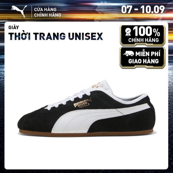 Giày Thời Trang PUMA Unisex Tackle Black-White-Gum Màu Đen
