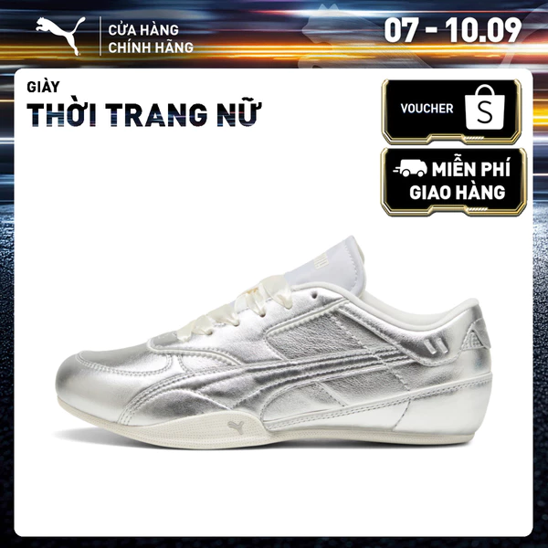 Giày Thời Trang PUMA Nữ Bella Mina Pearl Wns Silver-Warm White Màu Metallic