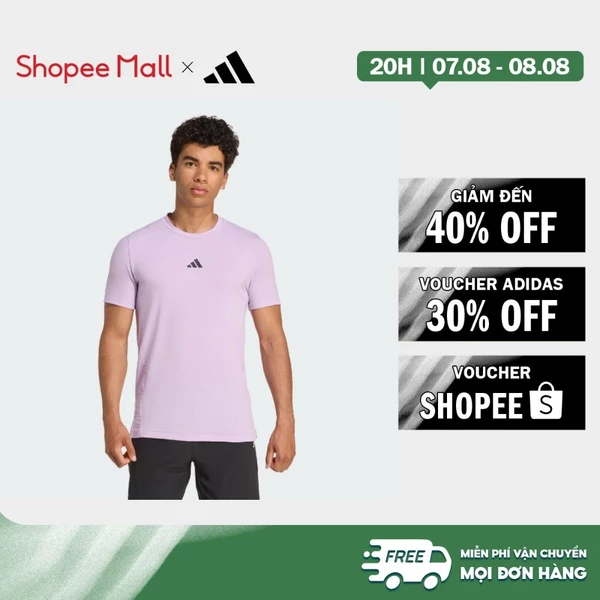 [Duy nhất 8.8 - VOUCHER 30%]adidas Gym & Training Áo Thun Tập Luyện Designed for Training Nam Màu tím JX3291