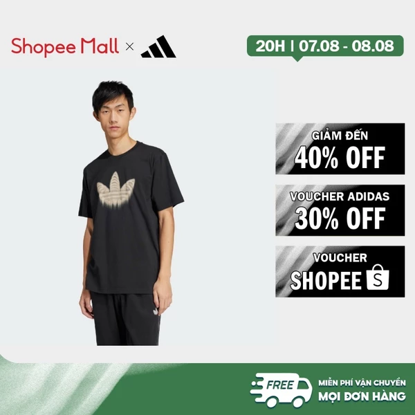 [Duy nhất 8.8 - VOUCHER 30%]adidas Lifestyle Skeleton Trefoil Tee Men Black JI5871