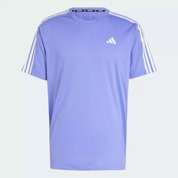 adidas Chạy Áo Thun 3 Sọc Own the Run Nam Màu xanh da trời IV9957
