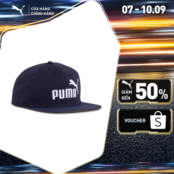 Nón Thể Thao PUMA Unisex ESS NO 1 LOGO Flat Brim Cap Navy Màu Xanh