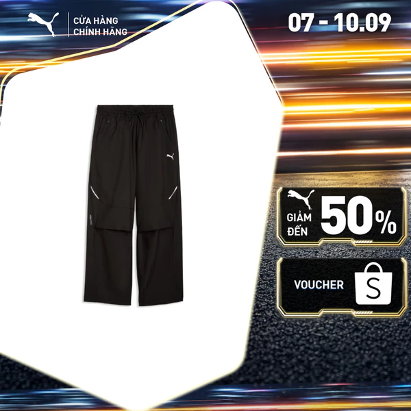 Quần Dài Thời Trang PUMA Nam PUMATECH Oversized Track Pan Black Màu Đen