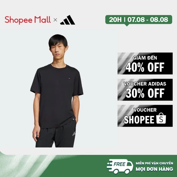 [Duy nhất 8.8 - VOUCHER 30%]adidas Phong cách sống Áo Thun Graphic Lounge Slide Nam Đen JJ4003
